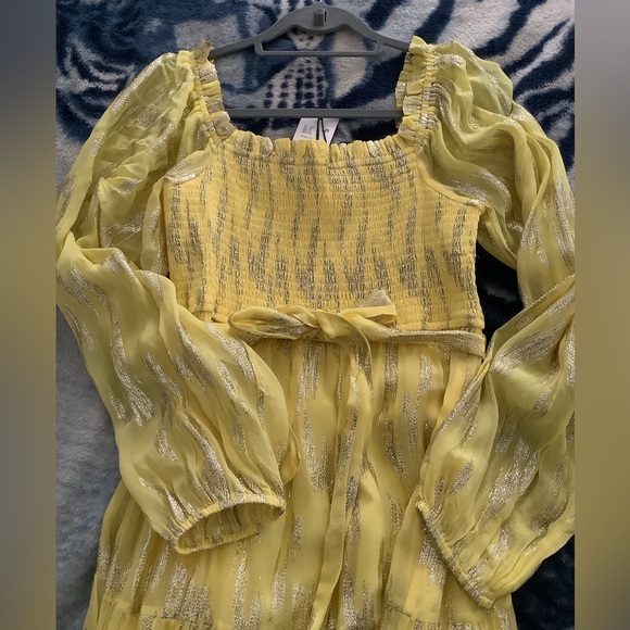 🆕 A love A Lurex Metallic Tiered Maxi Dress. - Picture 11 of 13